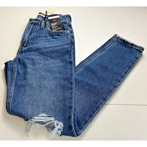 Levi's Premium Women 80s Mom Zip Fly High Rise Tapered Leg Jeans 30x30 Blue NWT